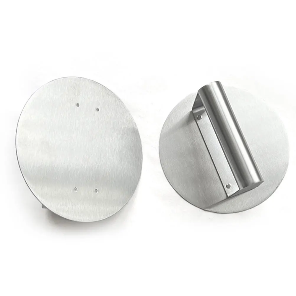 

2Pcs Stainless Steel Manual Burger Press Round Non Stick Patty Maker Tool for Grilling and Cooking Steak Weight Press