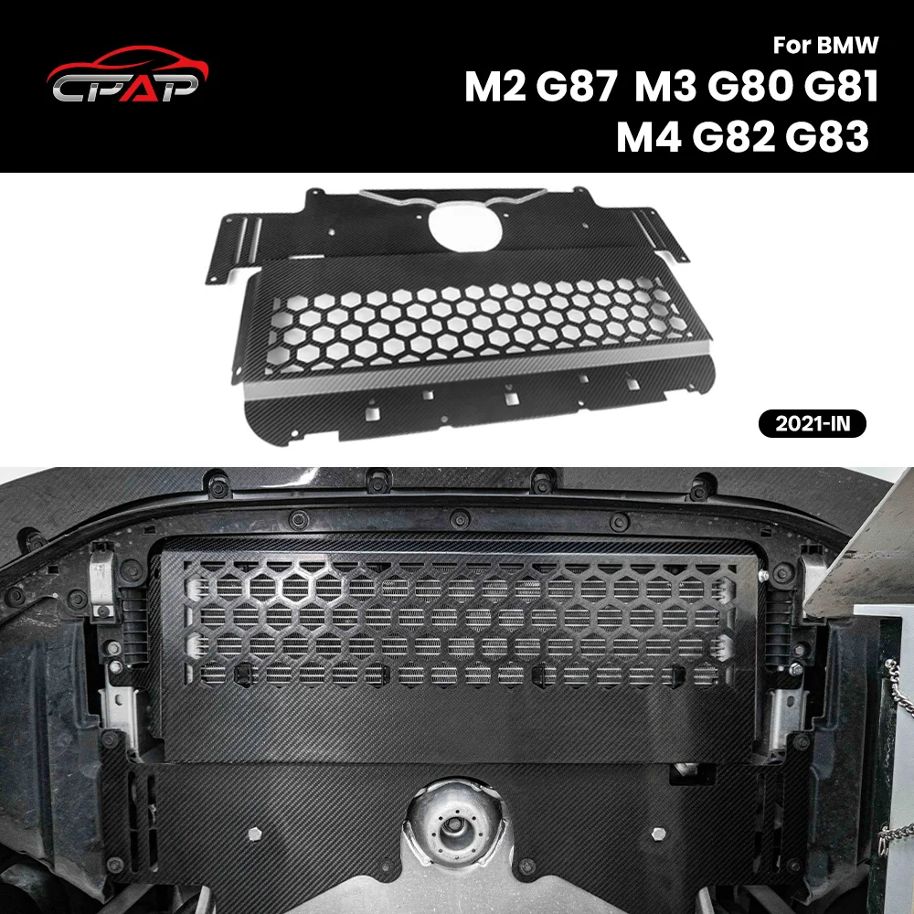 

Real Dry Carbon Fiber Car Skid Plate Trim For BMW M2 G87 M3 G80 G81 M4 G82 G83 V Style 2021-IN