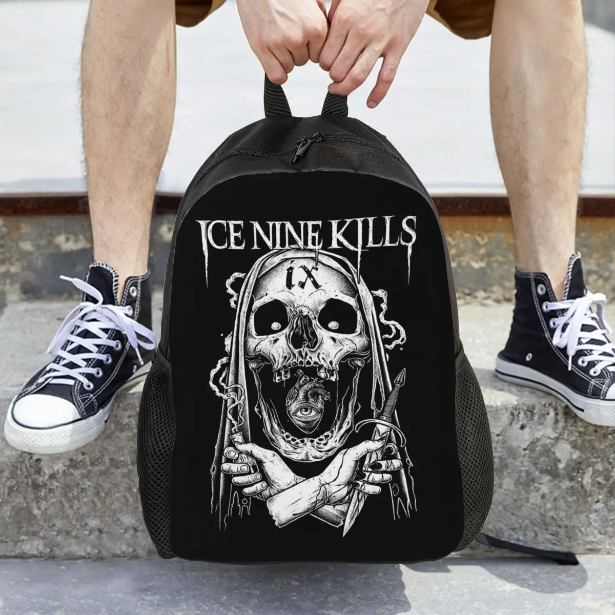 

Рюкзак Michele Nolli Ice Nine Kills, Лидер продаж, рюкзак большой емкости для мальчиков и девочек, школьная сумка, сумки на плечо для мужчин и женщин