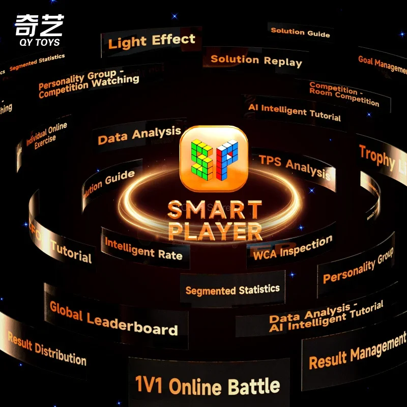 مكعب سحري مغناطيسي احترافي ، ذكي AI الفن ، بلوتوث ، سرعة 3 × 3 ، 3 × 3 × 3 ، QiYi ، جديد