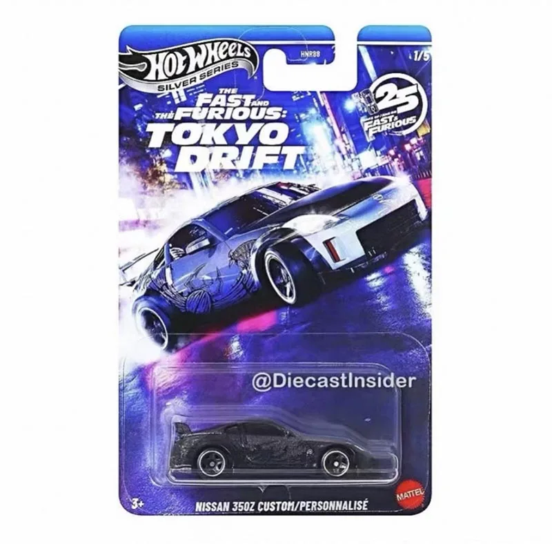 

Hot Wheels Cars 9C6M NISSAN 350Z CUSTOM Decades of Fast and Furious Металлическая литая модель игрушечного транспортного средства