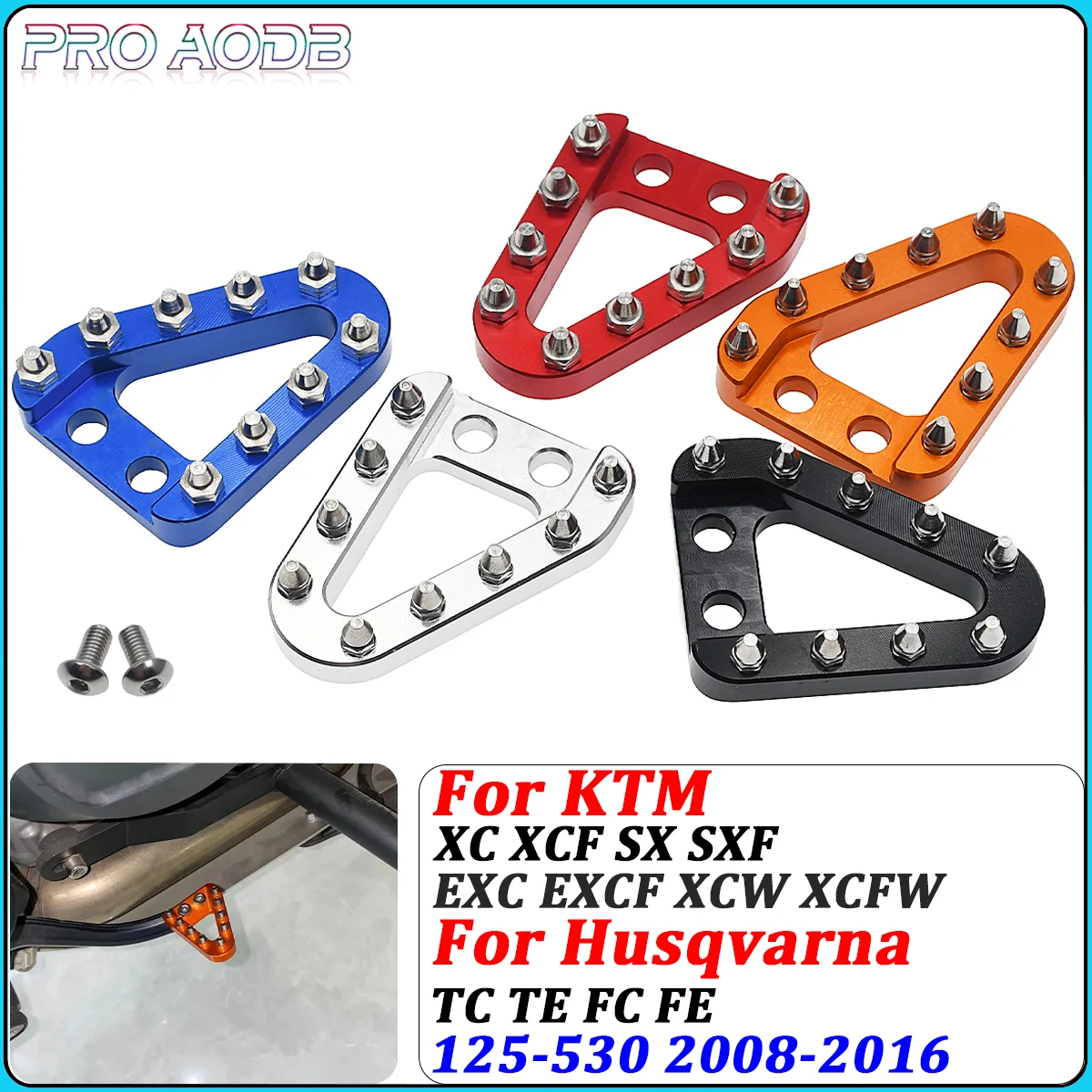 

CNC Brake Pedal Step Shift Lever Tip For KTM XC SX XCF SXF EXC EXCF XCW XCFW Husqvarna TC TE FC FE 125 250 350 450 500 2008-2016