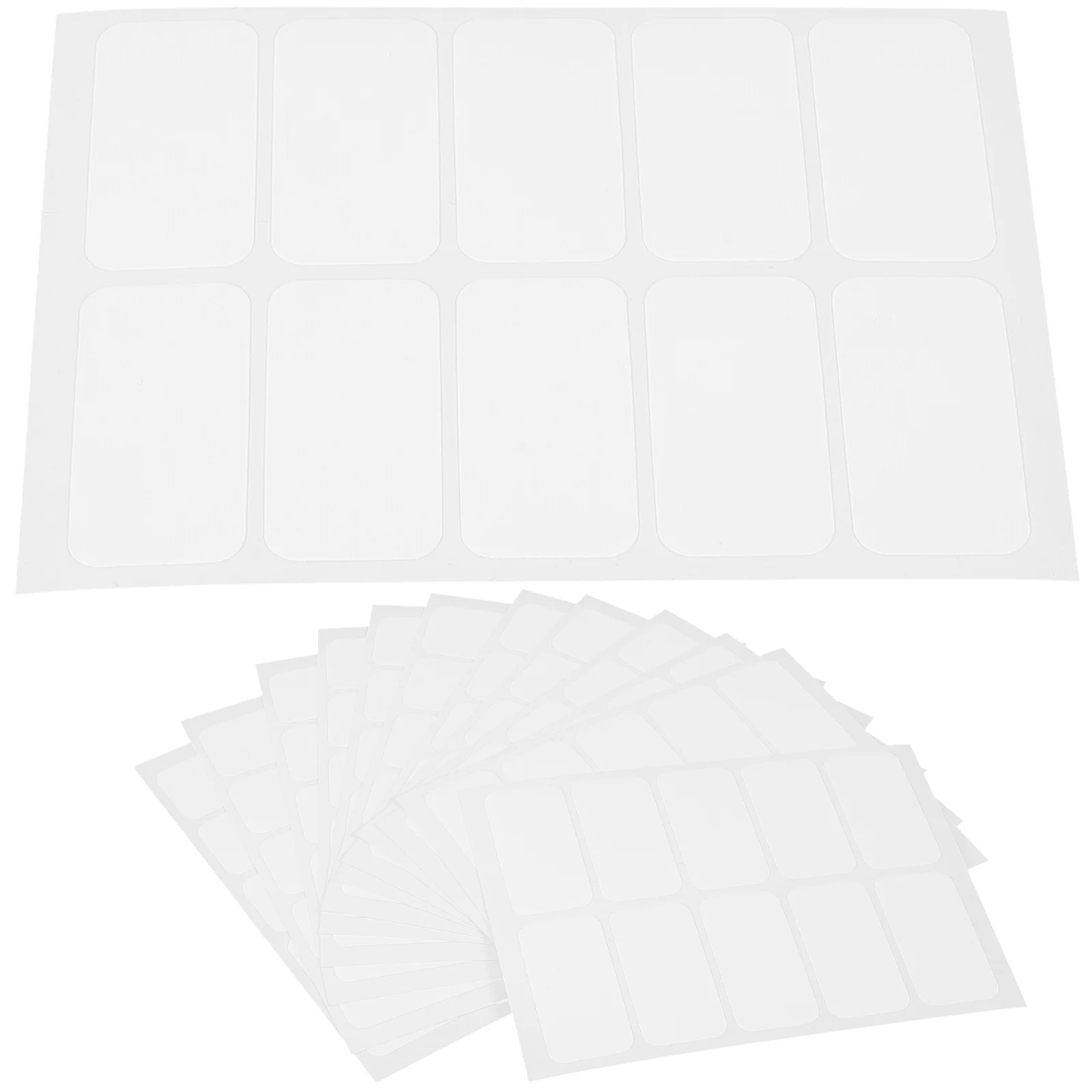

120pcs No Iron Fabric Labels 30x15mm Washable Self Adhesive Stickers Blank Name Tags for Clothing Laundry Kids Daycare Folder