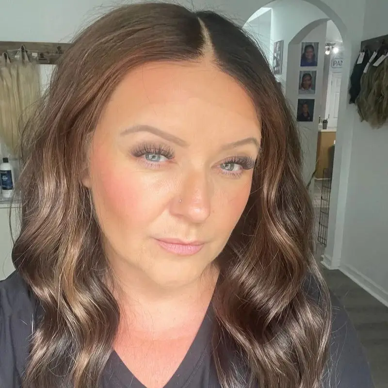 14 بوصة موجة قصيرة بوب 13x4 أومبير الشوكولاته البني تسليط الضوء على الاصطناعية HD الدانتيل شعر مستعار أمامي واقعية شعري شعر مستعار عالي الجودة #5