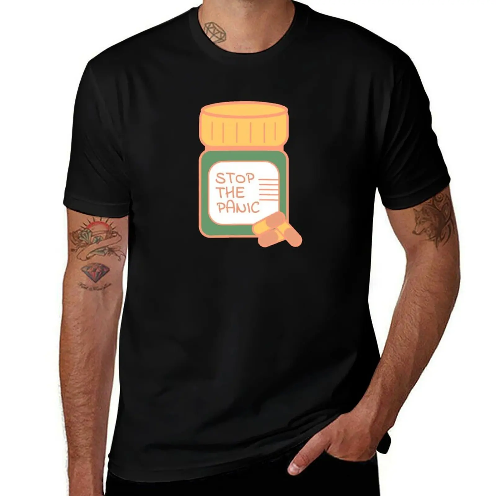 

Stop the Panic T-Shirt fashion shirts new edition vintage t shirts football t shirt anime shirts men