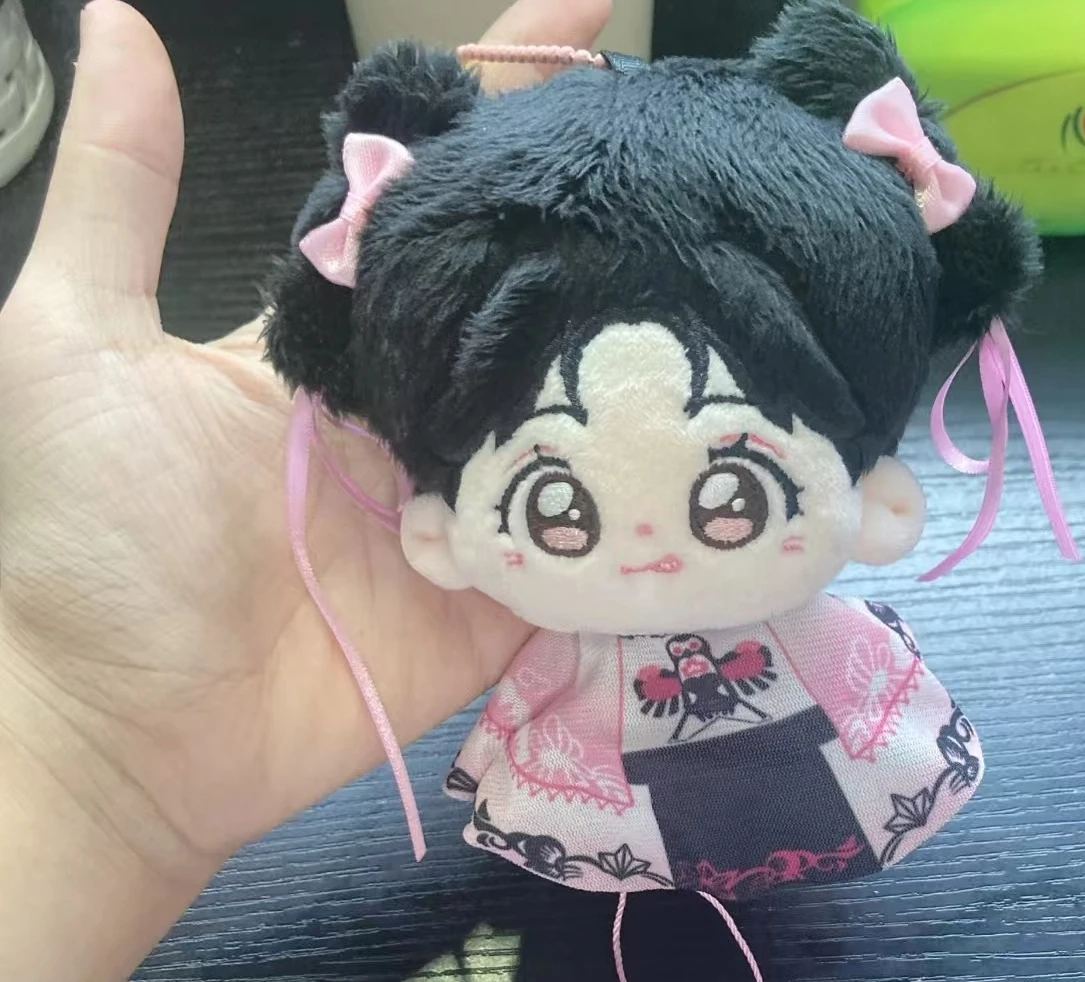 10cm 키 체인 써니 인형 애니메이션 블랙 로터스 전략 가이드 Ling Miaomiao Ziqi 코스프레 코튼 미니 인형 불가사리 바디 팬 선물