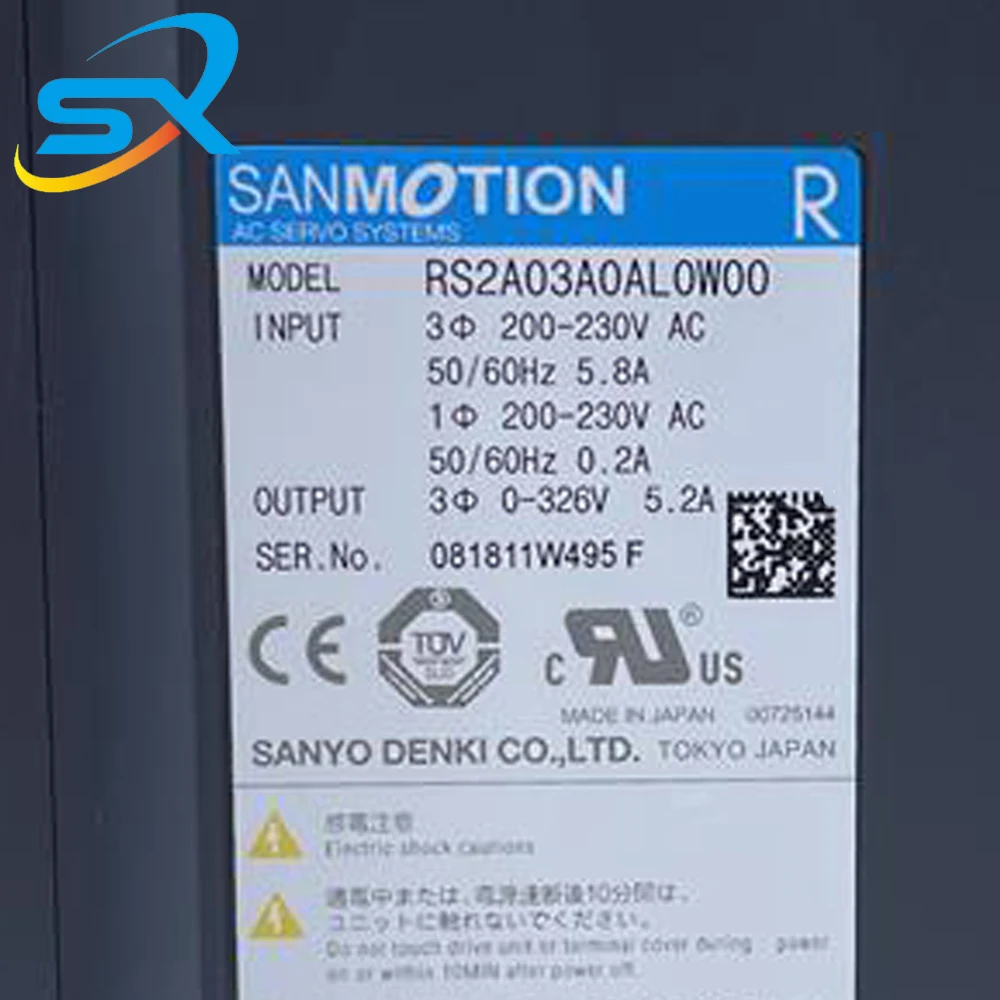 100% TEST OK Sanyo RS2A03A0AL0W00  AC Servo Driver for Industriall Automation