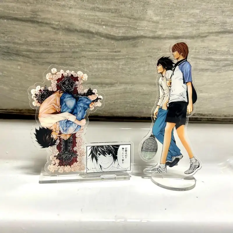 Death Note L Lawliet Yagami Light Amane Misa Acrylic Stand-Up Anime Peripheral Cute Cartoon Desktop Ornaments Kawaii Gifts