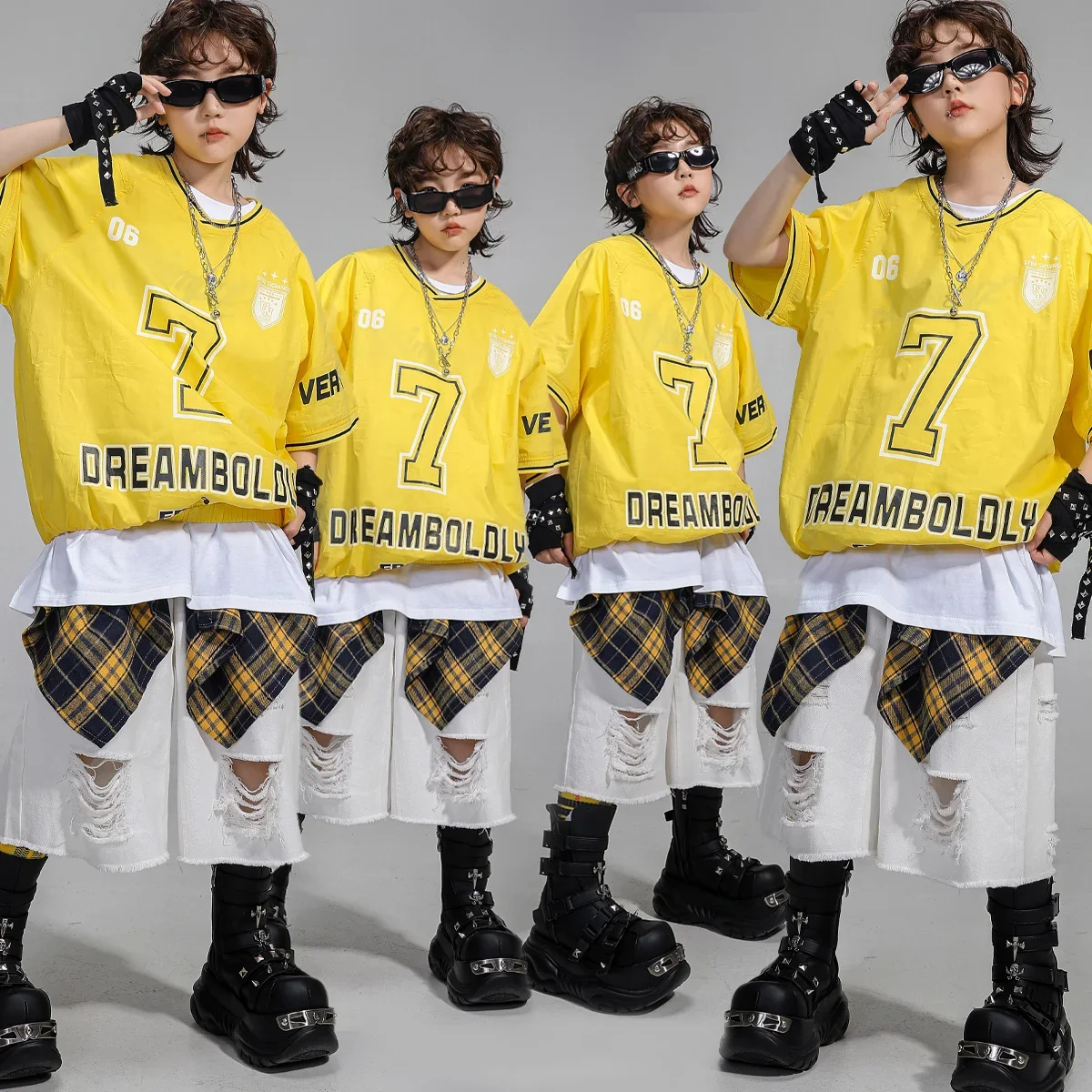 

Girls Hip Hop Tshirt Streetwear Dance Cargo Pants Boys K-pop Pullovers Kids Jazz Clothes Sets Child Street Dancewear Outfits