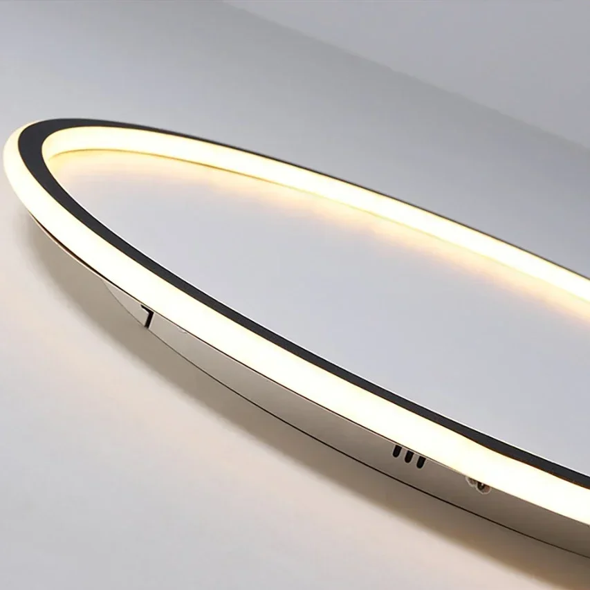 Plafonnier LED Rond et Simple au Design Nordique, Éclairage d\'Nik, Luminaire Décoratif de Plafond, Idéal pour un Salon, une Salle à Manger, une