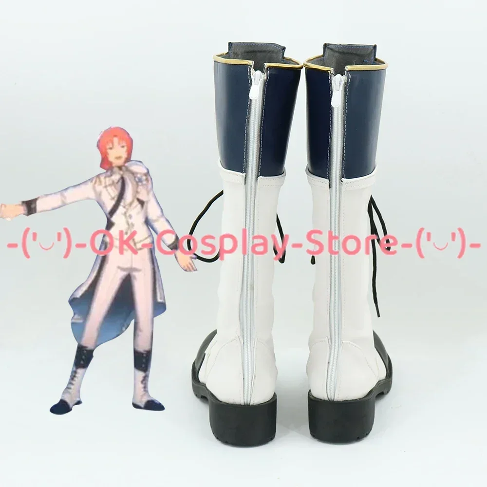[Angepasst] Spiel Ensemble Sterne RankA Bloom Saegusa Ibara Cosplay Schuhe Anime Roleplay Prop Halloween Party PU Leder Stiefel