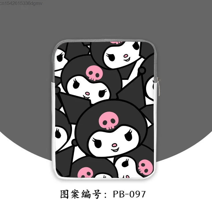 Sanrio Kuromi Cute Cartoon Laptop Tablet Inner Case Bag For Ipad Pro 11 12.9 Air3 4 Sleeve Pouch For Macbook Ipad 10.2 10.9 Inch