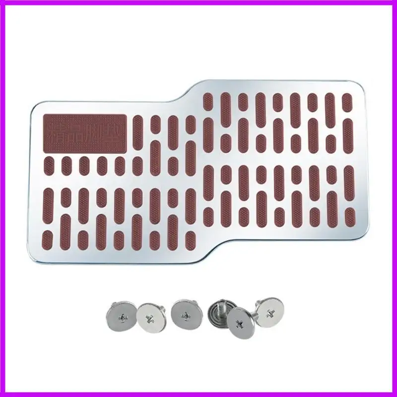 R9CC Steel Car Foot Pedals Vehicle Interior Upgrades Easy Installation Car Pedals for Adventure Seekers & City