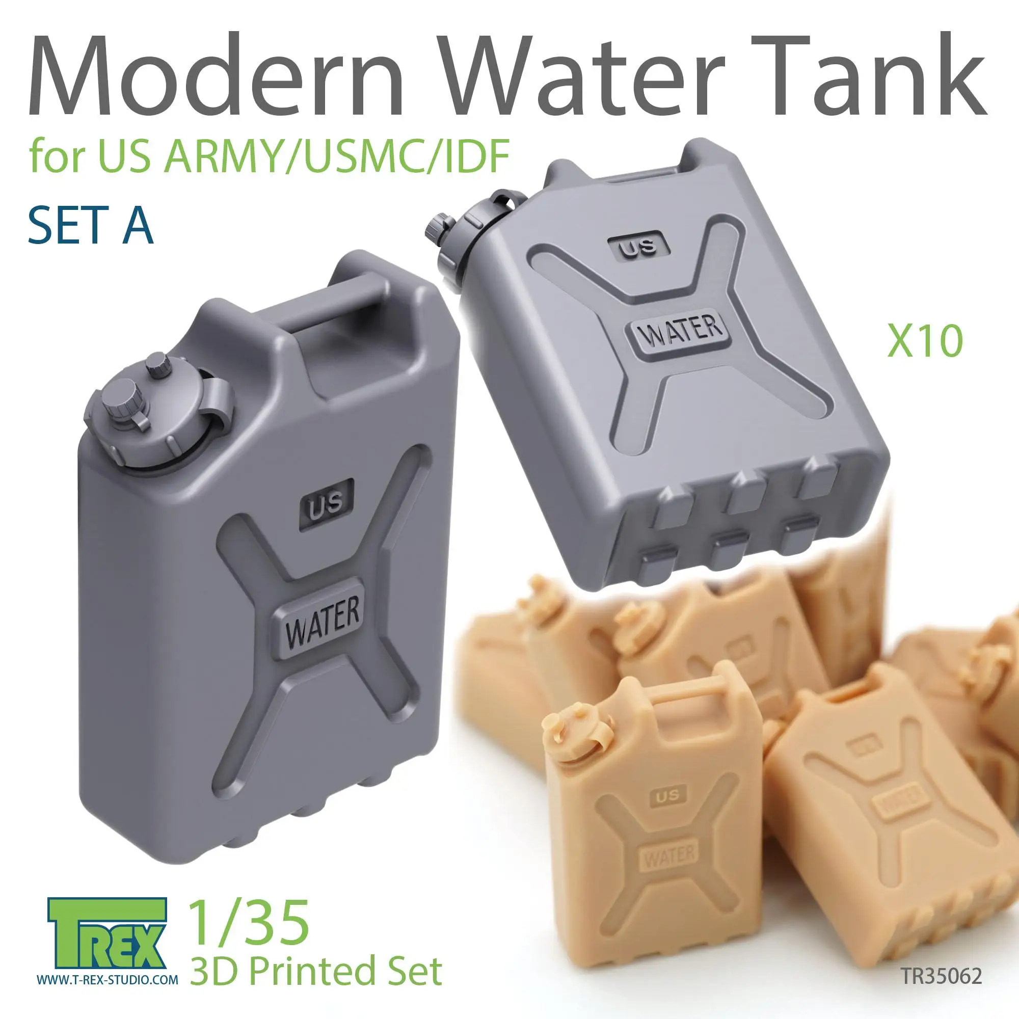 T-REX 35062 1/35 Modern Water Tank Set A for US ARMY/USMC/IDF