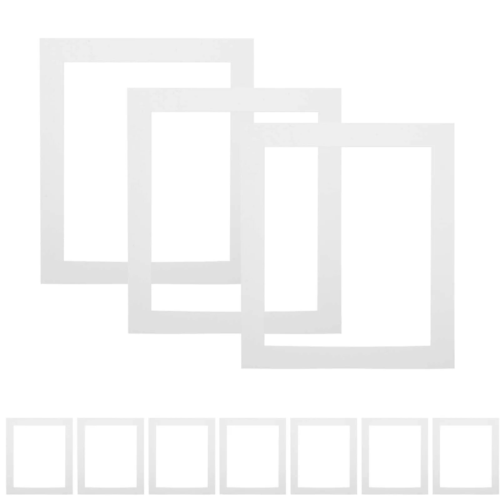 

20Pcs Photo Frame Matting Picture Mats Pre-Cut 12x10 Bevel Cut Enhance Contrast Protection Picture Matting Mat Board