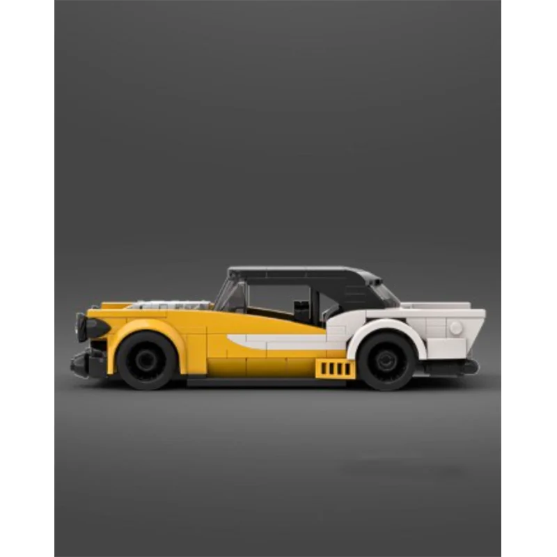 MOC 도시 속도 챔피언 레이싱 스포츠카 빌딩 블록 크리 에이 티브 차고 소년 장난감 크리스마스 어린이 선물 기술 블록