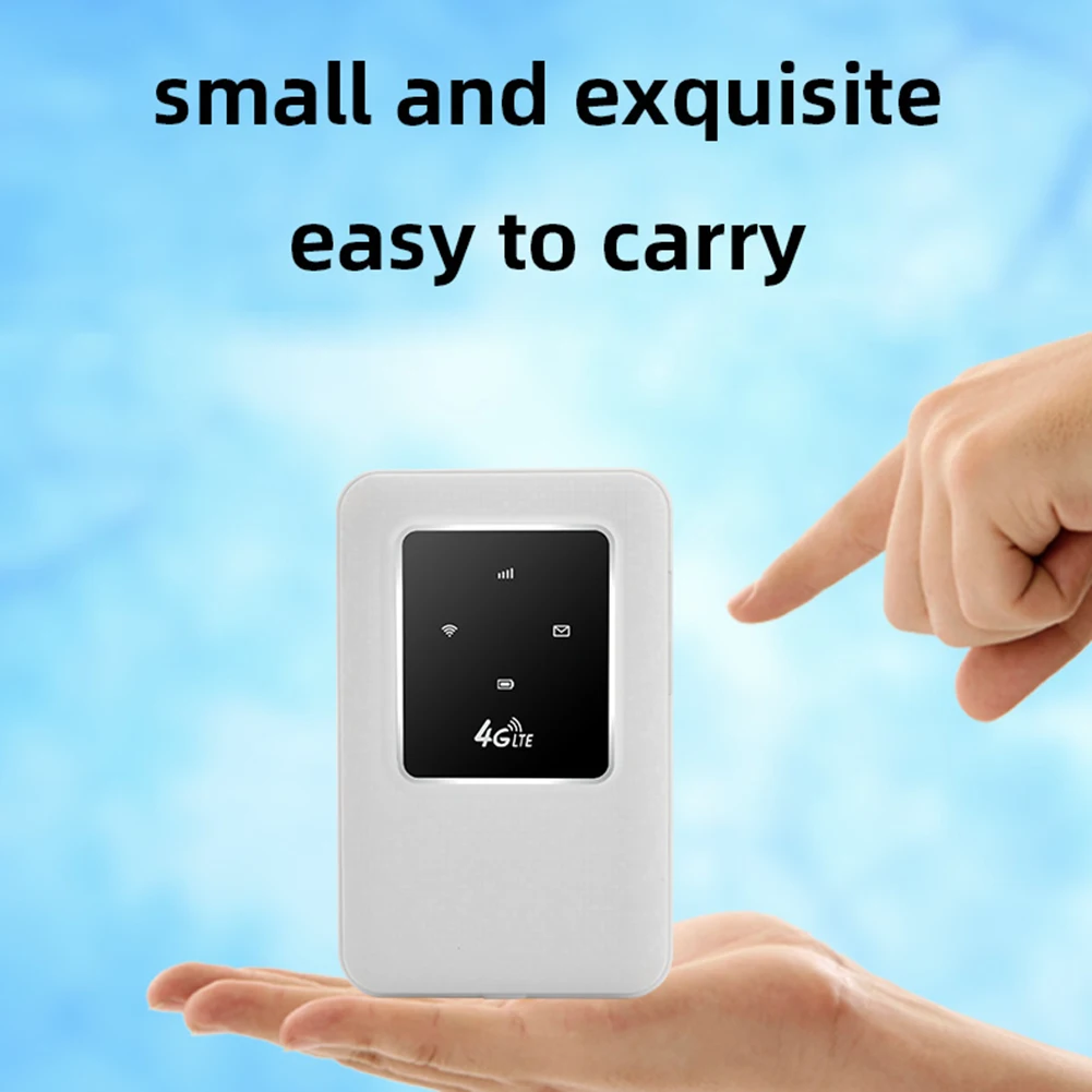 4G Lte Router Wireless Wifi Portable Modem Mini Outdoor Hotspot Wi-Fi Device with SIM Card Slot Repeater 2100mAh Mobile Hotspot