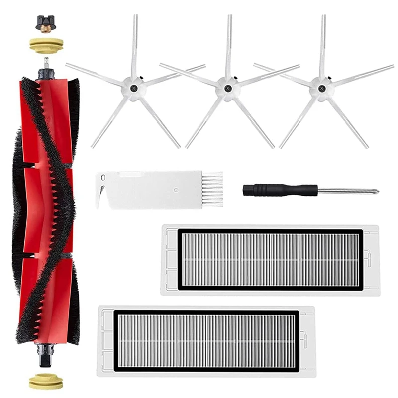 Roborock S5/s6/s50/s51/s55と互換性のあるメインブラシとHEPAフィルター,スペアパーツ