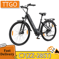 TTGO C7 (ZZ-28ST) Electric Bike, 250W Mid Drive Motor, 36V 20Ah Battery, 25km/h Max Speed, 160-180km Range, Hydraulic Disc Brake