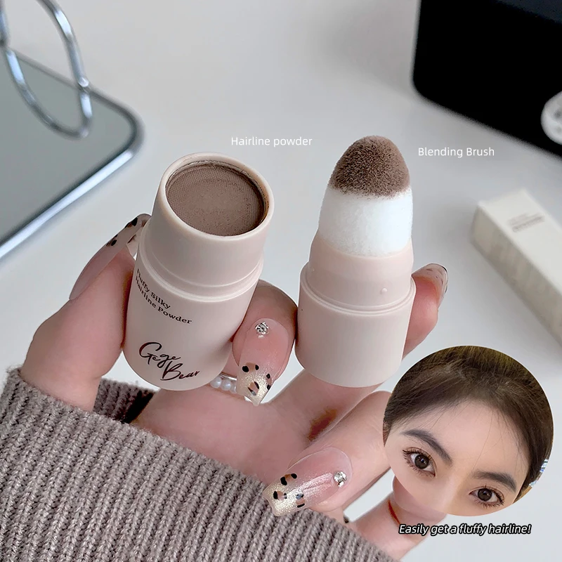 Haaransatz-Puder Braun Grau Haaransatz-Schattierungspuder Make-up Haar-Concealer Natürlich Sofort Wasserfest Abdeckung Konturierung Schattierung Make-up