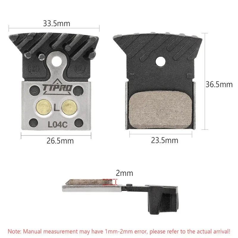 TTPRO SP-L04C Disc Brake Pads Bicycle Hydraulic Road MTB For Shimano XT SLX Dura-Ace Ultegra 105 M8100 M7100 R8070 R7000