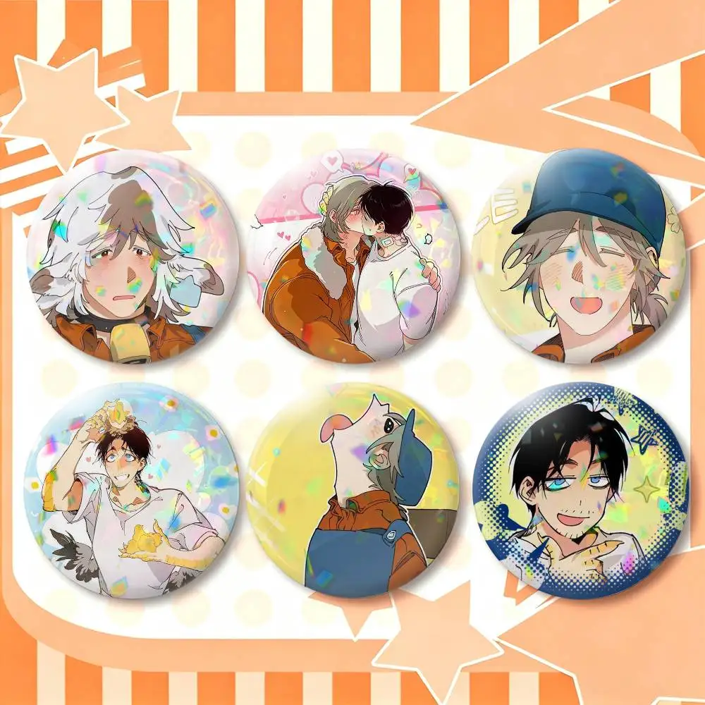 M-Manhwa Mr As Farm  25mm 32mm 44mm 58mm 75mm Brooches Badges Pins for Accessories Gift