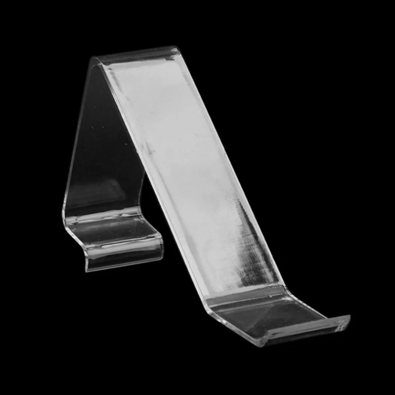 Clear L- shape Acrylic Shoes Ract Holder Retail Shop Display Plastic Stand Shelf