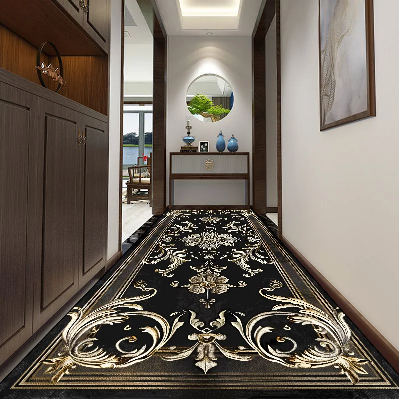 Modern Long Corridor Carpet Non-slip Washable Hall Runner Carpets Rugs Runway Home Decoration Hotel Hallway Rug Customizable Rug