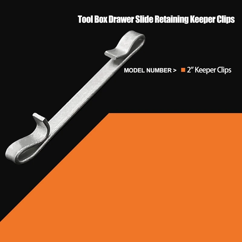 Upgrade Tool Box Drawer Slide Clamp 2-Inch Double Ring Tool Box Drawer Slide Clamp Replacement Parts
