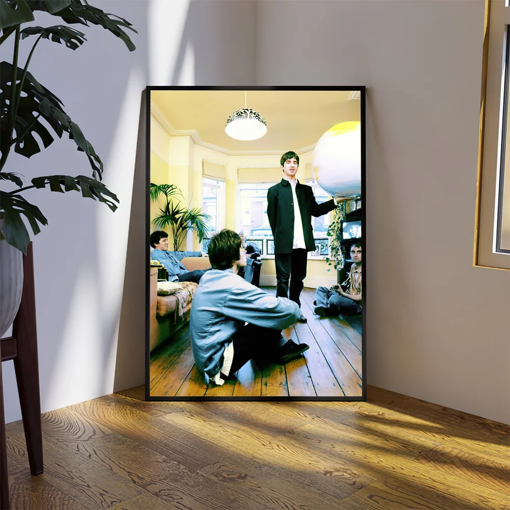 Band O-Oasis D-Definitely M-Maybe Poster Prints Wall Sticker Bedroom Living Home Room Office Decoration Painting Self Adhesive