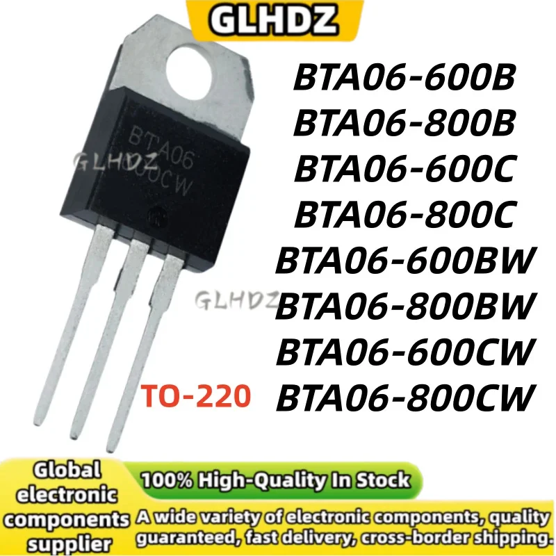 Original 10PCS BTA06-600B BTA06-800B BTA06-600C BTA06-800C BTA06-600BW BTA06-800BW BTA06-600CW BTA06-800CW TO-220 spot goods