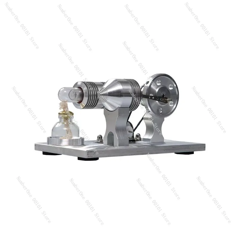 Mini Engine Generator Model,DIY Steam Engine Science Toy,Educational Physics Experiment Kit for Students and Hobbyists