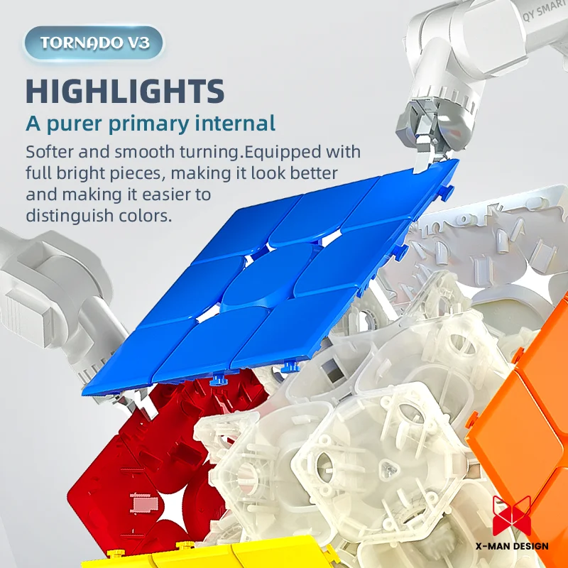 QiYi XMD Tornado V3 3x3 Flagship Cubo magico magnetico Qiyi XMD Tornado V3 M Pioneer Cubo magico Puzzle Giocattoli