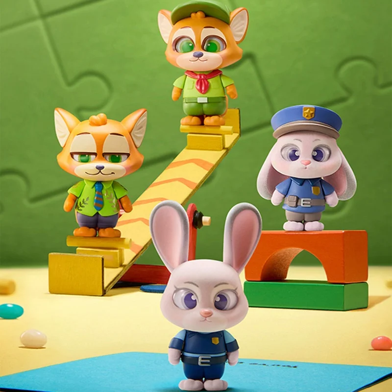 سلسلة الحياة اليومية Zootopia الجديدة - فستان Judy Hopps Nick Wilde العصري صندوق أعمى قابل للجمع صندوق غامض هدية عيد الميلاد #4