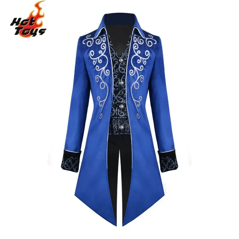 Gothic Embroidered Victorian Jacket Renaissance Costume Windbreaker Medieval Vintage Suit Prince Costume For Men