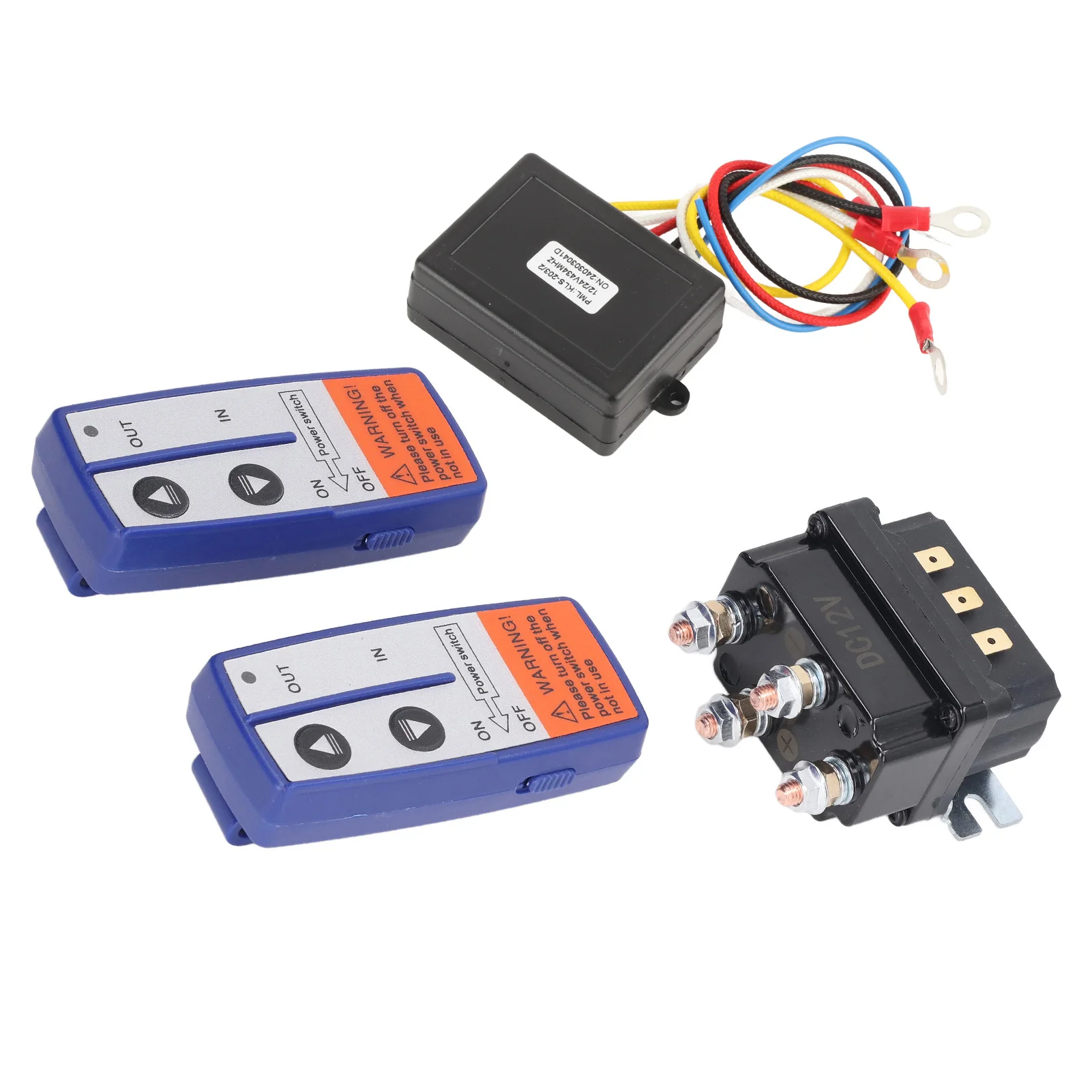 Winch Relay Remote Control Kit 12V 250A Winch Relay Kit with Remote Controller Relay Contactor  for Industrial Vehicle