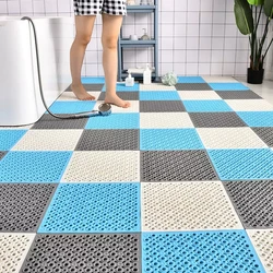 Bathroom Non-Slip Mats Honeycomb Foot Mats Shower Bathroom Waterproof Hollowed Out Full Floor Mats Bathroom Accessories Set