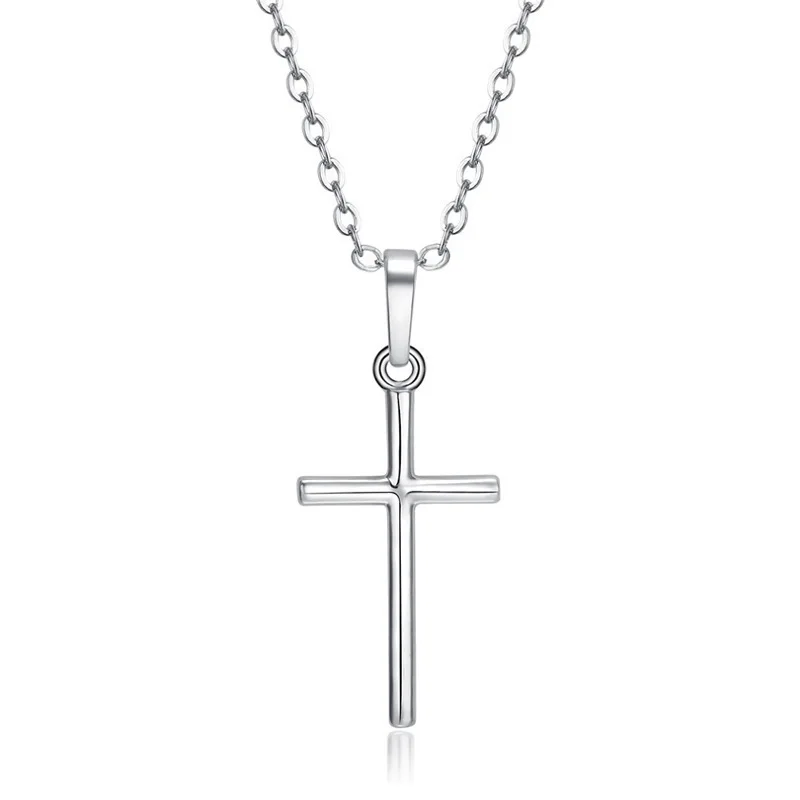 Exquisite and Fashionable Cross Necklace for Women Stainless Steel Cross Chain for Men Christian Prayer Jewelry Gift for Men