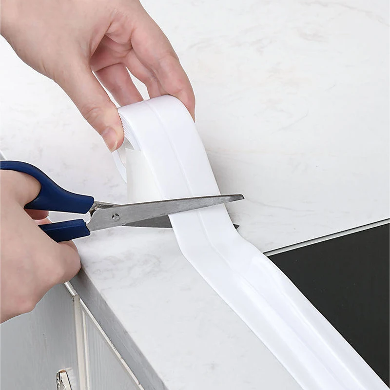 1/2/3pcs Bathroom Waterproof Wall Stickers Sealing Tapes PVC Adhesive Sealing Strips Sink Edge Tape Kitchen Bathroom Accessories