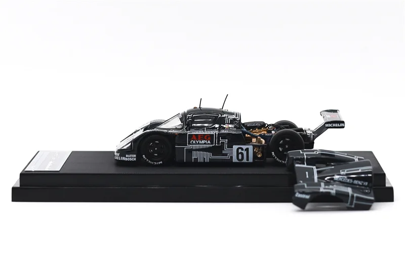 1:64 Sauber C9 1989 #61 AEG Black Diecast Collector's Vehicle Model Car