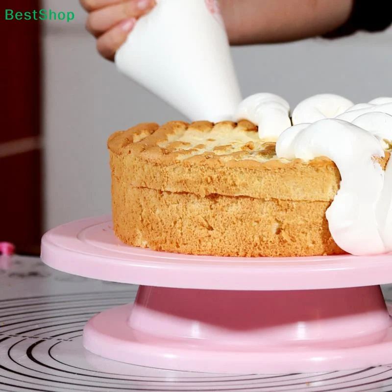 ★Cake Turntable Rotating Anti-Skid Round Cake Stand Cake Decorating Tools
