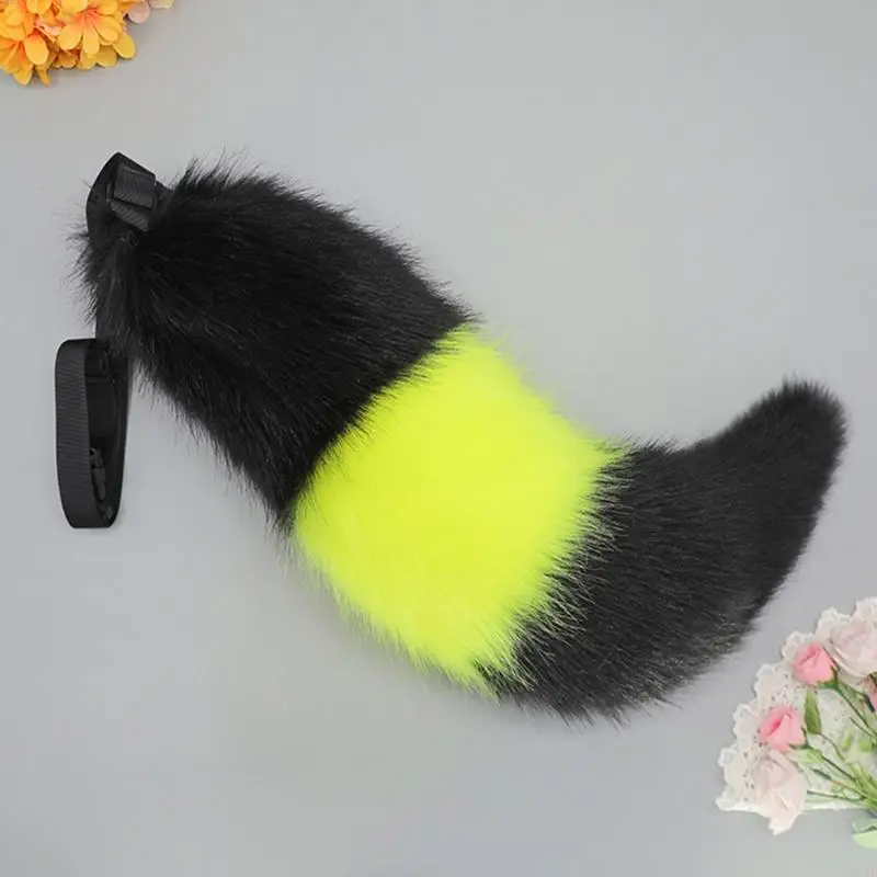Füchse Katzen Ohren Haar Kopfbedeckung Fauxpelzen Füchse Schwanz Anime Halloween Cosplay Kostüm Tier Ohrstirnband Foxes Kostüm