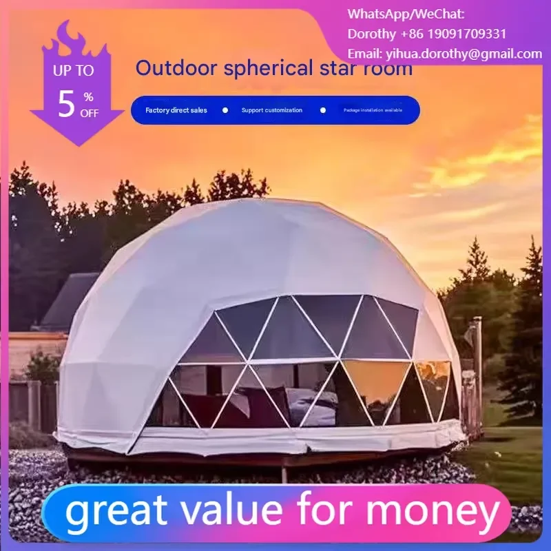 New Arrivals for PVC Fabric Luxury Dome House Tent Glamping Garden Igloo