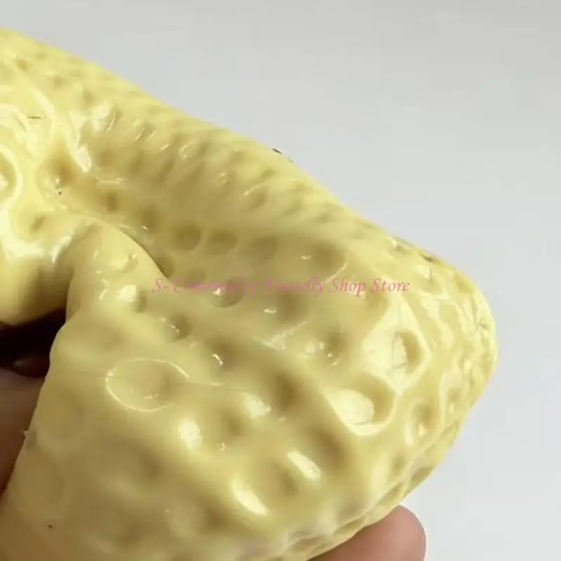 85AE Realistic Peanut Sensory Squeeze Toy With Texture Surfaces Never Bounce Back For Pressure Relief Concentration Improve