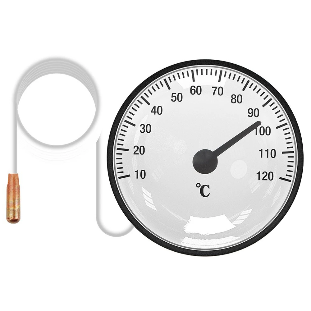 Dial Thermometer Thermometer With 1.4m Capillary Tube -40~+40℃/10-120℃ No Batteries Required Large Dial Display