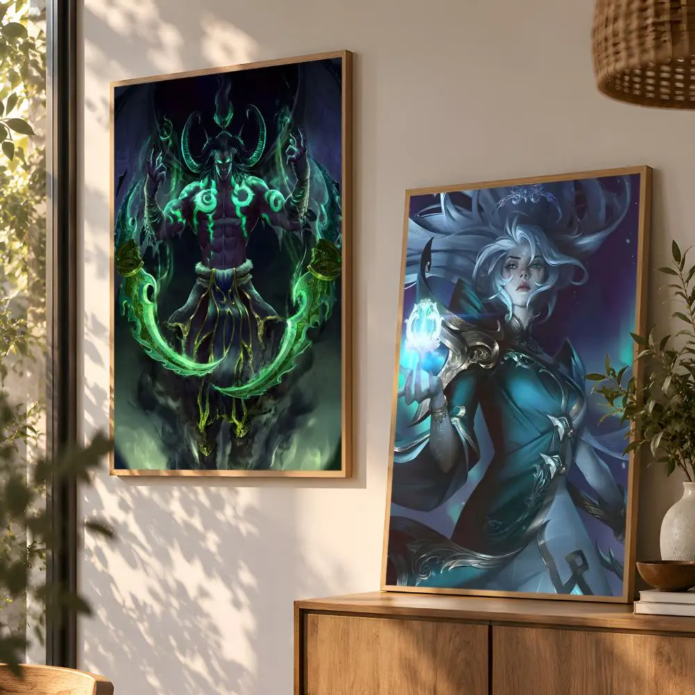 World Of W-Warcrafts Anime Game Poster Wall Art Home Decor Living Room Bedroom Office Dorm Apartment Gift