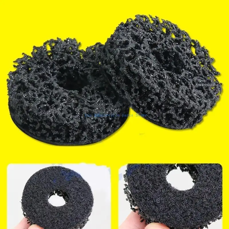 Y9UC Wheel Hub & Brake Surfaces Cleaner 1/4 นิ้วไดรฟ์หกเหลี่ยมฮับฮับล้อกลับและเครื่องมือทำความสะอาดดิสก์เบรกสำหรับรถยนต์