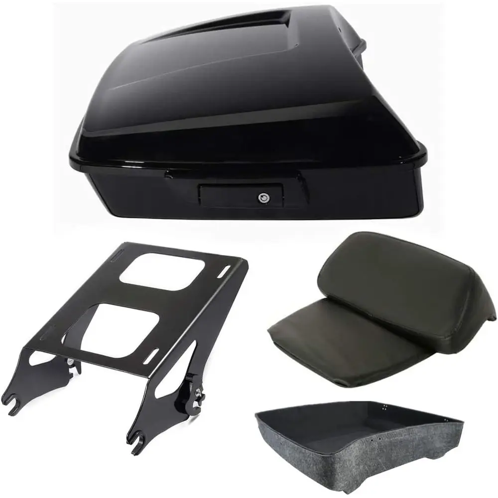 

Chopped Touring Trunk with Mount Rack and Backrest Bracket for 2014-2025 Touring Models