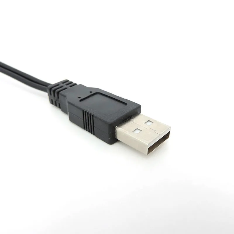 1.5 miernik USB mężczyznę z 2.0 do 2 Rca, wtyczka AV złącze konwertera przewód zasilający z adapterem PC do TV AUX adapter audio-wideo Q1