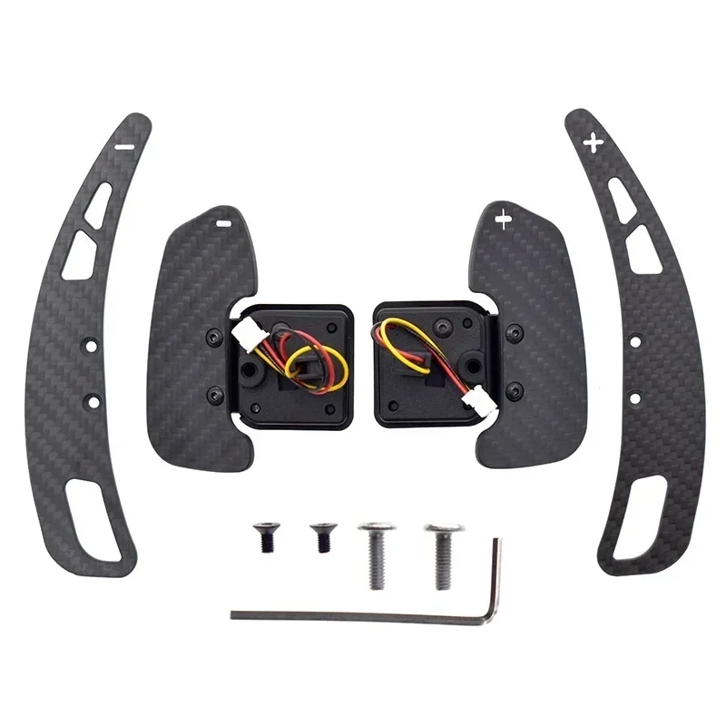 

For Audi C8 A6 A7 S6 S7 RS6 RS7 Carbon Fiber Steering Wheel Shift Paddles Extended Magnetic Replacement